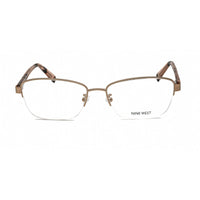 Nine West Women's Eyeglasses - Half Rim Rose Gold Metal Rectangular | NW1097X 770 ,