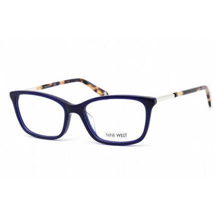 Nine West Women's Eyeglasses - Milky Navy Acetate Rectangular Shape Frame | NW5179 415 ,