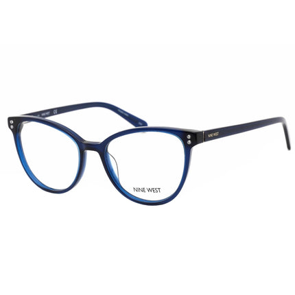 Nine West Women's Eyeglasses - Navy Cat-Eye Plastic Full-Rim Frame | NW5196 400 ,