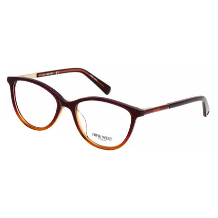Nine West Women's Eyeglasses - Plum Persimmon Glitter Gradient Frame | NW5180 530 ,