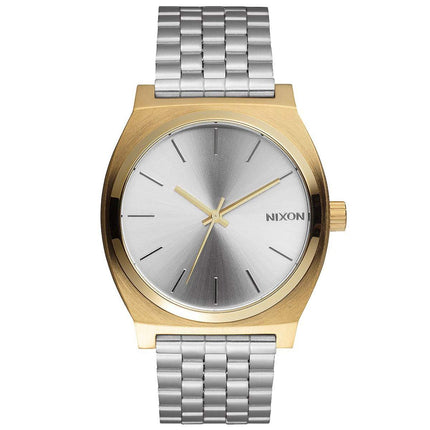 Nixon A0452062 Men's The Time Teller Silver Dial Stainless Steel Bracelet Watch ,