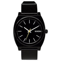 Nixon A119000 Men's The Time Teller P Black Dial Black Plastic Strap Watch ,