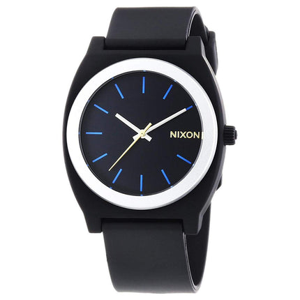 Nixon A1191529 Men's Time Teller P Black Dial Black Polyurethane Strap Watch ,