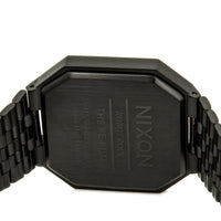 Nixon A158001 Men's The Re-Run Black Digital Dial Black IP Steel Alarm Watch ,