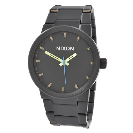 Nixon A160019 Men's Cannon Black and Brown Dial Bracelet Watch ,