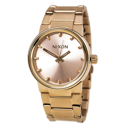 Nixon A160897 Men's The Cannon Rose Gold Dial Rose Gold Steel Bracelet Watch ,