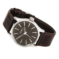 Nixon A3771887 Men's Sentry 38 Brown Leather Strap Watch ,