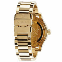 Nixon A384502 Women's Facet 42 Gold Tone Dial Yellow Gold Plated Steel Bracelet Lefty Watch ,