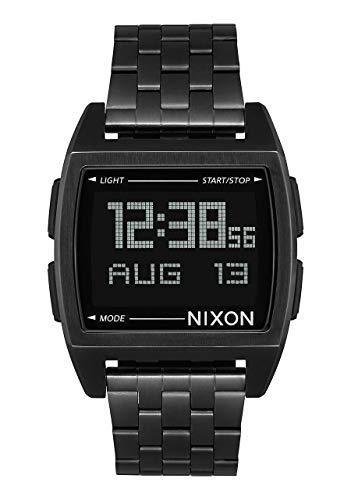 Nixon Men's Bracelet Watch - Base Chronograph Digital Dial Black Steel | A1107001 ,