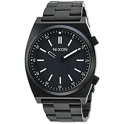 Nixon Men's Bracelet Watch - Brigade Quartz Black Rotating Dial Black | A1176001 ,