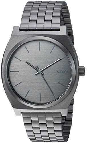 Nixon Men's Bracelet Watch - Time Teller Gunmetal Dial Gunmetal Steel | A0452090 ,