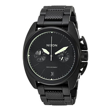 Nixon Men's Chronograph Watch - Anthem Black Bracelet | A922897 ,