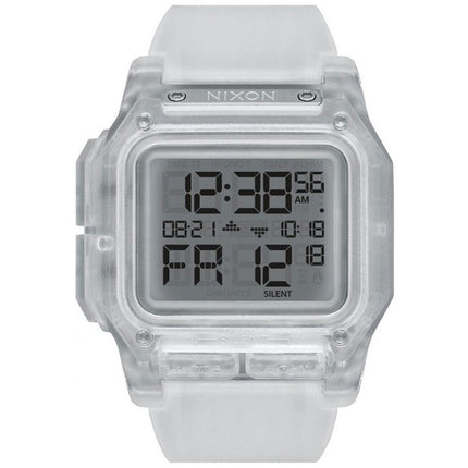 Nixon Men's Digital Watch - Regulus Chronograph Grey Dial White Strap | A1180961 ,