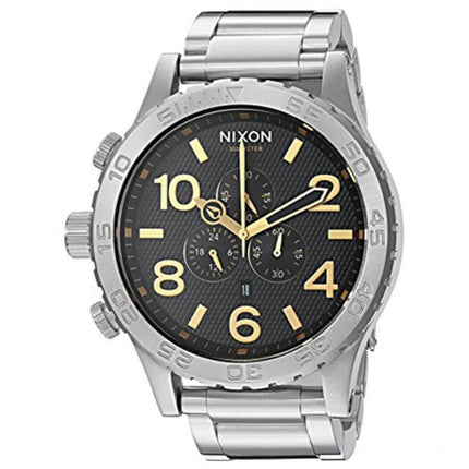 Nixon Men's Quartz Watch - 51-30 Chrono Black Dial Bracelet | A0832730 ,