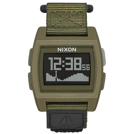 Nixon Men's Quartz Watch - Base Tide Digital Dial Green Strap | A11691085 ,