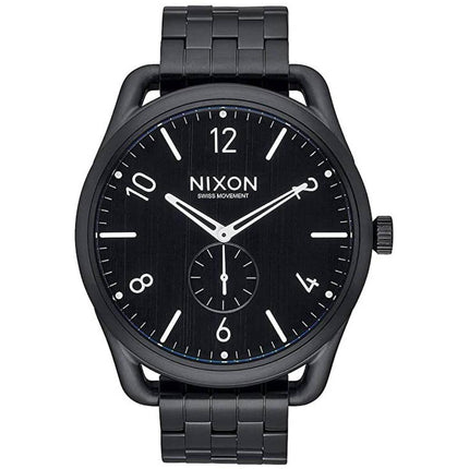 Nixon Men's Quartz Watch - C45 Black IP Stainless Steel Bracelet | A951001 ,