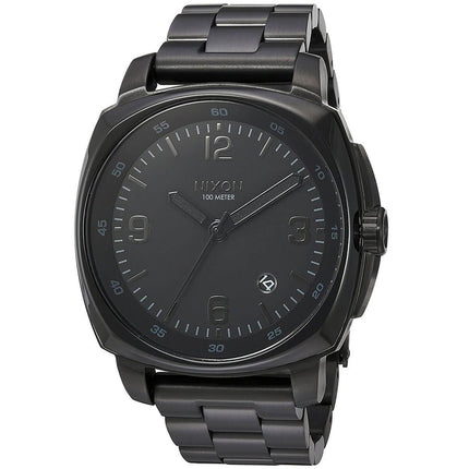 Nixon Men's Quartz Watch - Charger Black Dial Stainless Steel Bracelet | A1072001 ,