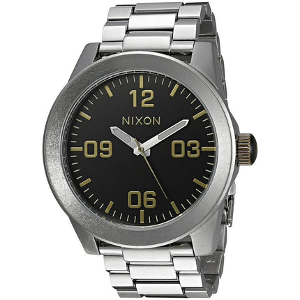 Nixon Men's Quartz Watch - Corporal SS Stainless Steel Bracelet | A3462222 ,