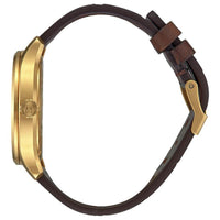Nixon Men's Quartz Watch - Patrol Rose Gold Case Brown Leather Strap | A12433210 ,