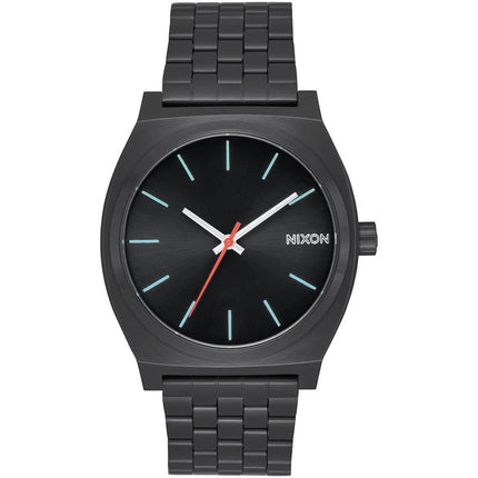 Nixon Men's Quartz Watch - Time Teller Black Stainless Steel Bracelet | A0452790 ,