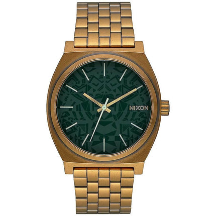 Nixon Men's Quartz Watch - Time Teller Brass Stainless Steel Bracelet | A0452851 ,