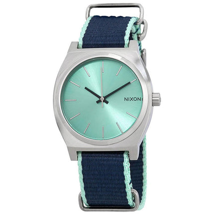Nixon Men's Quartz Watch - Time Teller Green Dial Nylon Strap | A0452075 ,