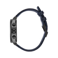 Nixon Men's Strap Watch - Sentry Chrono Leather Black Dial | A4052153 ,