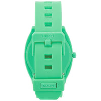 Nixon Unisex Japanese Quartz Watch - Time Teller P Green Dial Rubber Strap | A1192288 ,