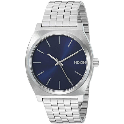 Nixon Unisex Quartz Watch - Time Teller Blue Dial Stainless Steel Bracelet | A0451258 ,