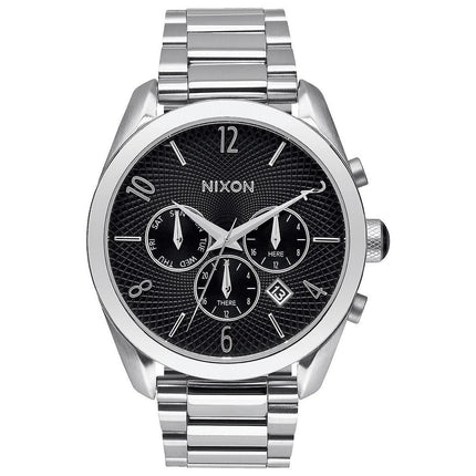 Nixon Women's Bracelet Watch - Bullet Chrono Quartz Black Dial Chronograph | A366000 ,