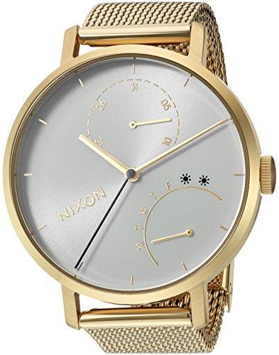 Nixon Women's Bracelet Watch - Clutch Japanese Quartz Gold Tone Steel | A1166504 ,