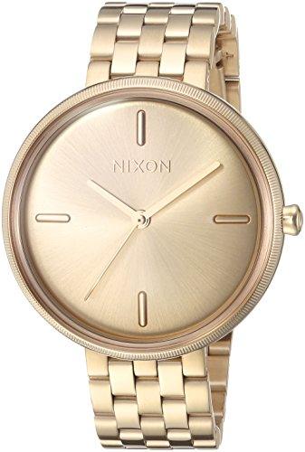 Nixon Women's Bracelet Watch - Vix Japanese Quartz Gold Tone Dial Gold | A1171502 ,