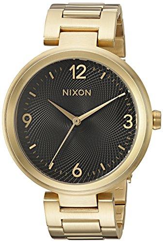 Nixon Women's Bracelet Watch - Women's Chameleon Black Dial Yellow Steel | A991513 ,
