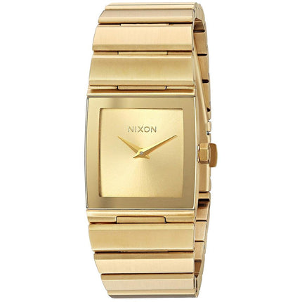 Nixon Women's Japanese Quartz Watch - Lynx Gold Tone Dial Steel Bracelet | A1092502 ,