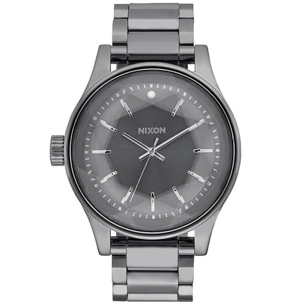 Nixon Women's Lefty Watch - Facet Gunmetal Dial Bracelet | A384632 ,