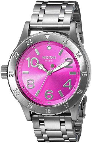 Nixon Women's Lefty Watch - Women's 38-20 Pink Dial Steel Bracelet | A4102096 ,