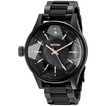 Nixon Women's Lefty Watch - Women's Facet 38 Black Steel Bracelet | A409957 ,