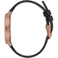 Nixon Women's Quartz Watch - Arrow Blue Dial Black Leather Strap SS Case | A10912763 ,