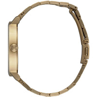 Nixon Women's Quartz Watch - Arrow Brown Dial Yellow Gold Steel Bracelet | A10902803 ,