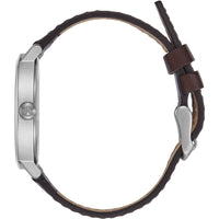 Nixon Women's Quartz Watch - Arrow Pink Dial Brown Strap Silver SS Case | A10912878 ,