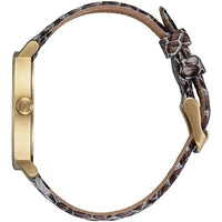 Nixon Women's Quartz Watch - Arrow White Dial Strap Yellow Gold SS Case | A10912890 ,