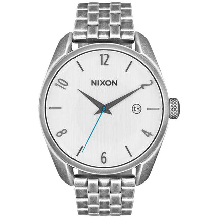 Nixon Women's Quartz Watch - Bullet White & Silver Tone Dial Bracelet | A4182701 ,