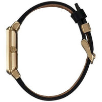 Nixon Women's Quartz Watch - K Squared White Dial Black Leather Strap | A4721964 ,