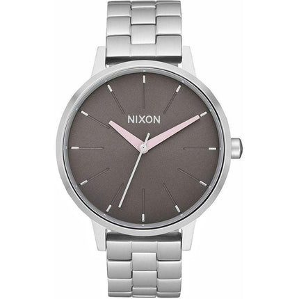 Nixon Women's Quartz Watch - Kensington Grey Dial Silver Steel Bracelet | A0993161 ,