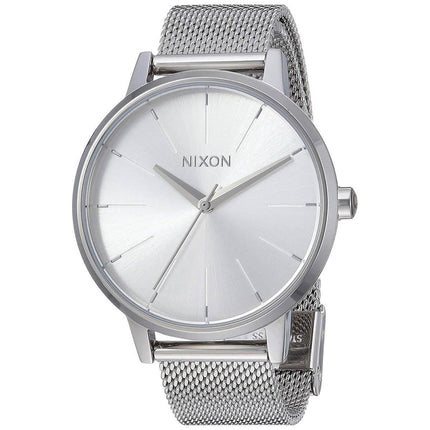 Nixon Women's Quartz Watch - Kensington Milanese Silver Tone Dial Bracelet | A12291920 ,