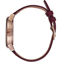 Nixon Women's Quartz Watch - Kensington Pink Dial Leather Strap SS Case | A1082479 ,