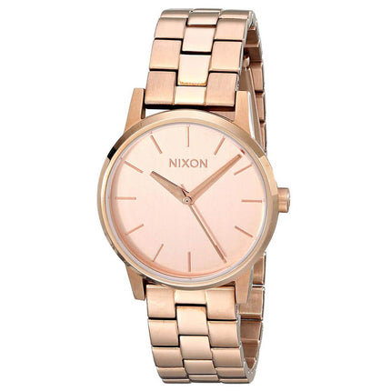 Nixon Women's Quartz Watch - Kensington Rose Gold Stainless Steel Bracelet | A361897 ,
