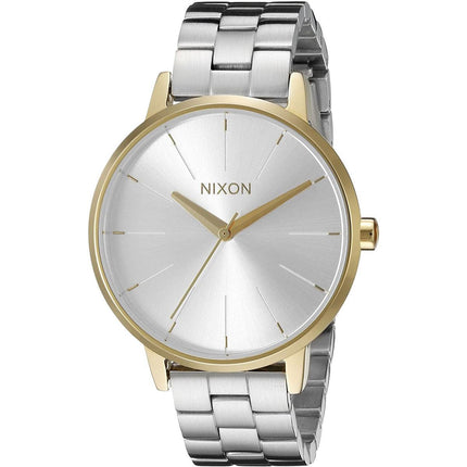 Nixon Women's Quartz Watch - Kensington Silver Tone Dial Steel Bracelet | A0992062 ,