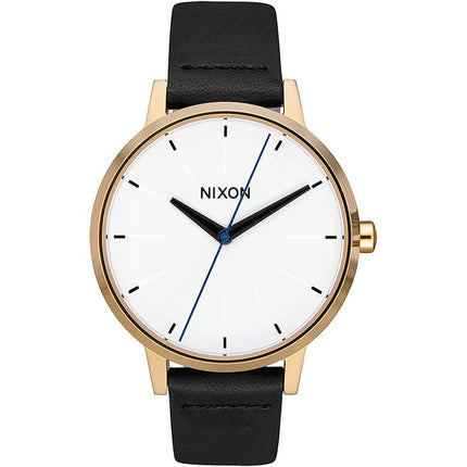 Nixon Women's Quartz Watch - Kensington White Dial Leather Strap SS Case | A1083157 ,