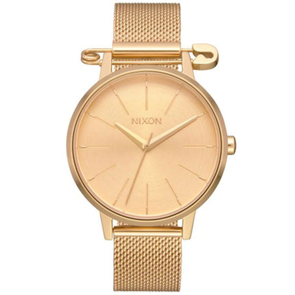 Nixon Women's Quartz Watch - Kensington Yellow Gold Milanese Bracelet | A12293223 ,
